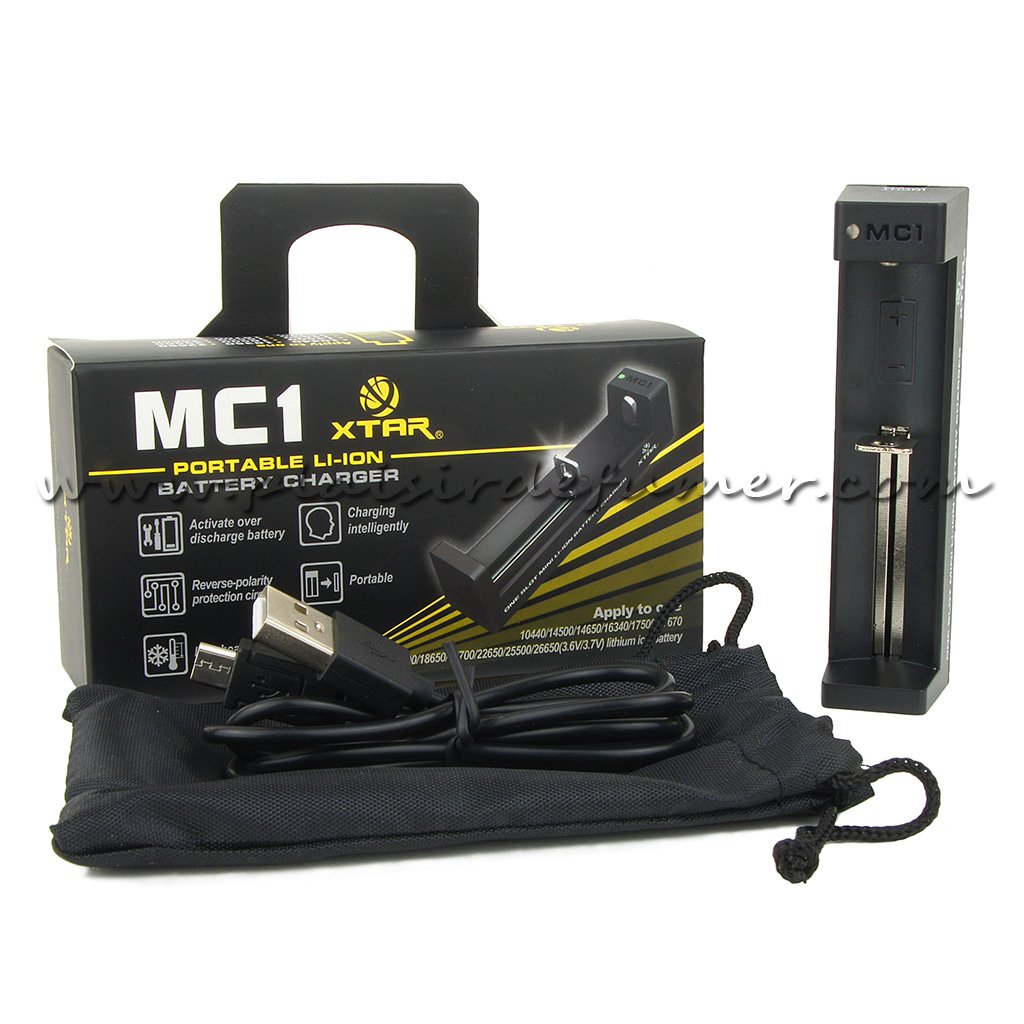XTAR MC1 - Chargeur d'accu 1 slot  portable